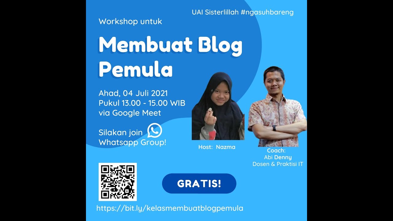 Workshop Membuat Blog untuk Pemula