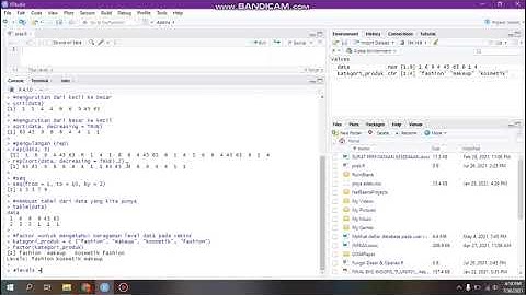Mengenal Fungsi, Operator dan Matriks pada Aplikasi Rstudio #statprob #tiuinarraniry
