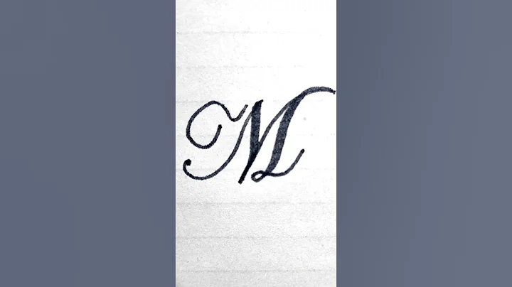 How to write "M" in Calligraphy Style! #shorts #shortvideo #reels #viral #calligraphy  #motivation