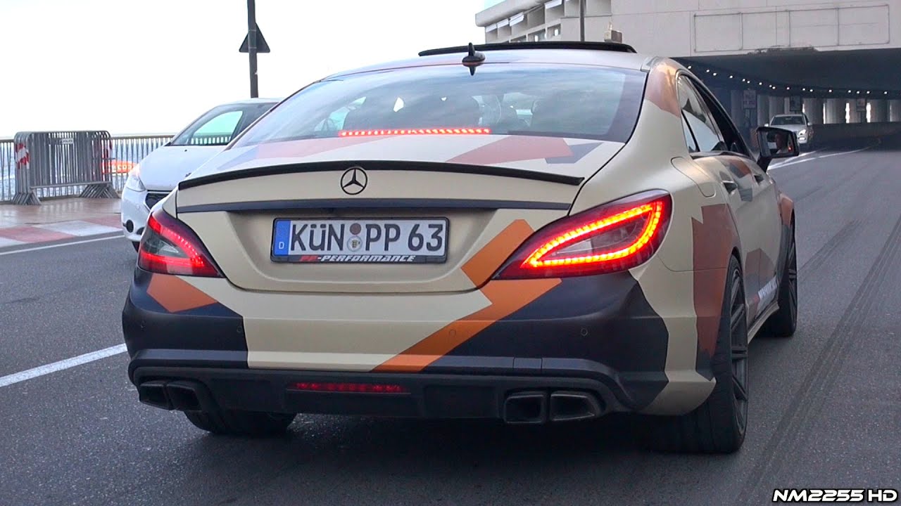 730HP Twin-Turbo Mercedes CLS63 AMG PP-Performance INSANE Sounds! monaco supercars tunnel