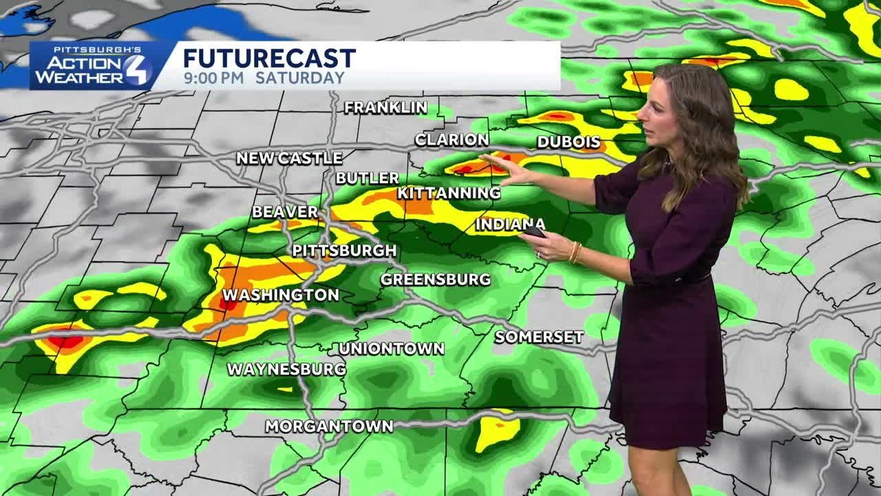Weekend Rain Chances Increase Saturday Afternoon - YouTube