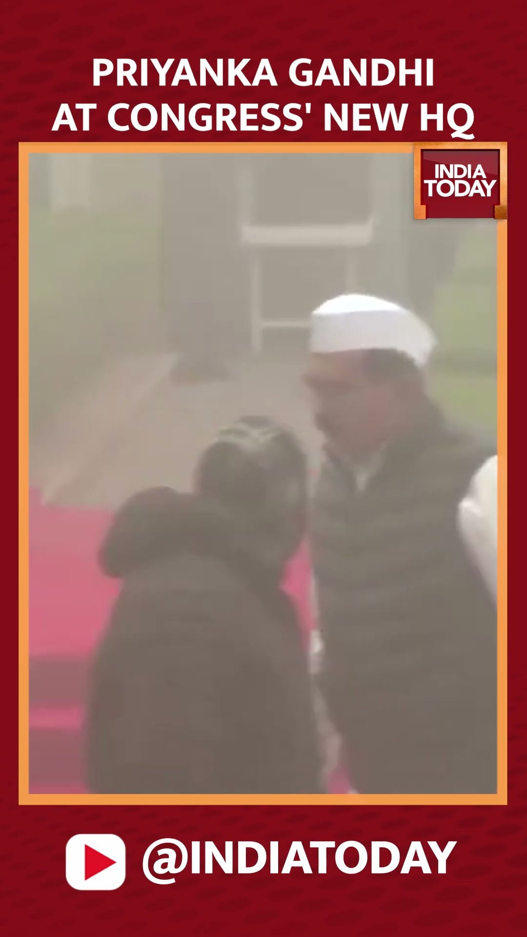 Priyanka Gandhi Visits To New Congress Headquarters In Indira Gandhi Bhawan At Kotla Road #shorts