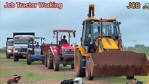 Jcb 3dx loading Soil in TATA Tipper And Tractor Swaraj 855 Fe | New Holland 3630 |Tractor Thar Truck