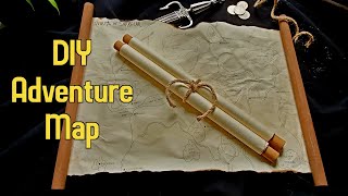 How to Make Ancient Map Scrolls to Level Up YOUR Next D&D Adventure