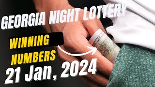 Georgia Night Lottery Draw Results 21 Jan 2024 - Cash 3