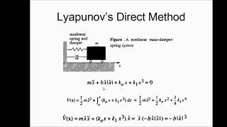 Engineering, Control, Nonlinear, Lyapunov Theory 2