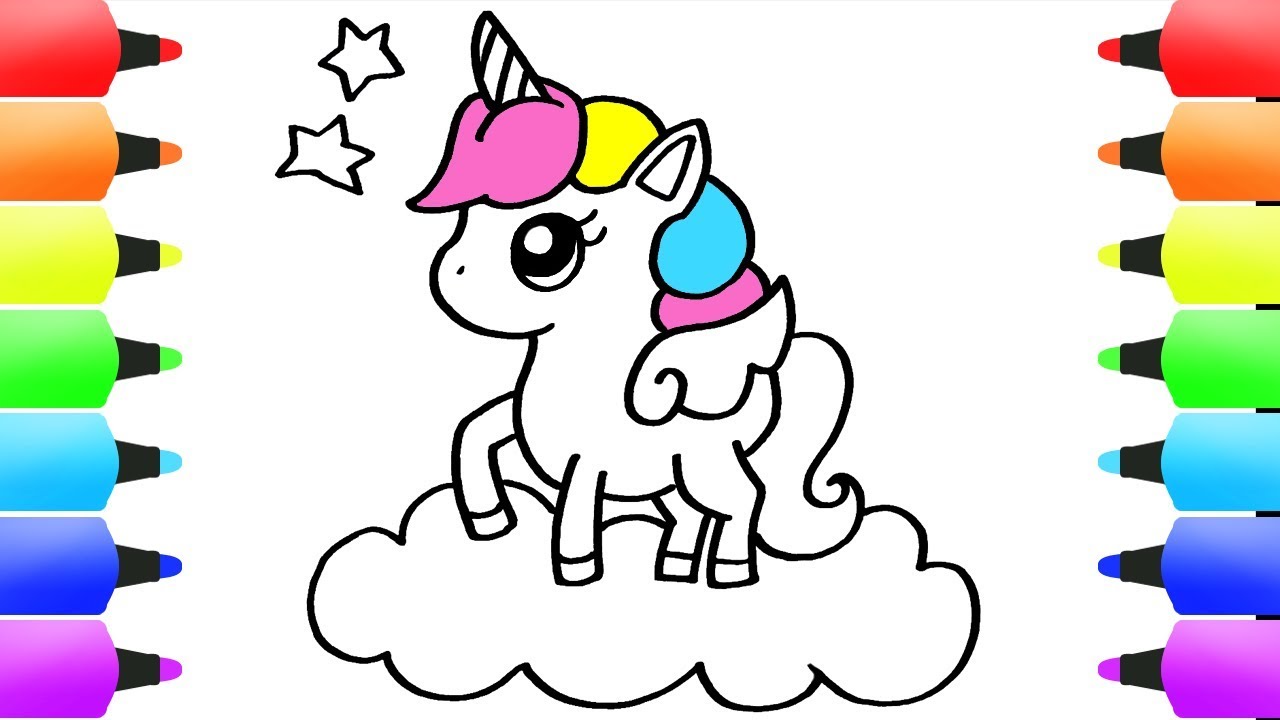 Featured image of post Easy Pictures To Draw For Kids Unicorn : **this listing is for a digital file instant download.