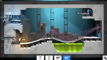 Bridge Constructor Portal: Level 33