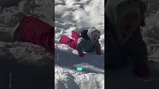 Kid Catches Serious Air In Sledding Fail! ❄️🛷