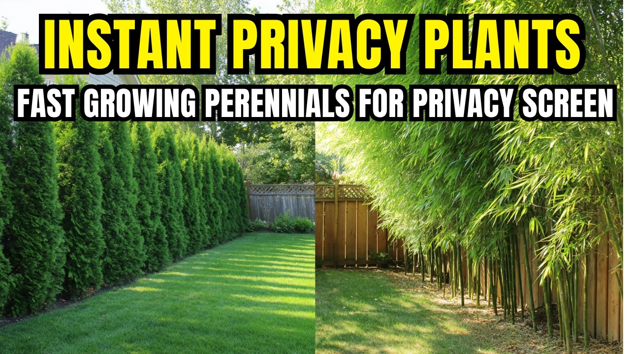 Transform Your Side Yard With These 8 Fast-Growing Privacy Screening Perennials.”