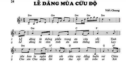 Lễ Dâng Mùa Cứu Độ || Viết Chung