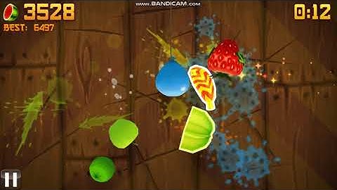 Fruit Ninja hack v8 over 6548 points without slicing special banana