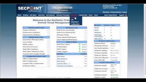 Protector UTM Web Filter Statistics