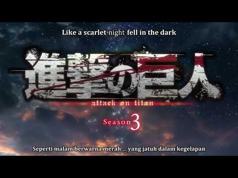 YOSHIKI FT HYDE - "RED SWAN" / ATTACK ON TITAN OP 4 (LYRICS + INDONESIA LYRICS)