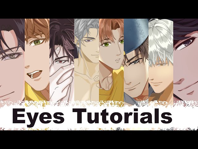 How to draw a HOT anime eyes (male)  easiest way!! #anime #arttutorial  #animeboy 