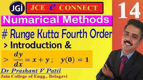 Runge Kutta method of fourth order || Numerical Method || 18mat31 || Dr Prashant Patil