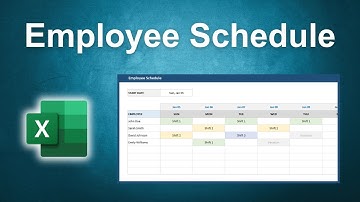 How to Build an Employee Schedule in Excel