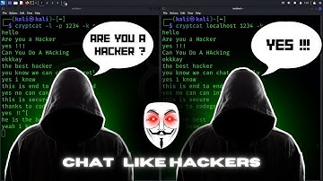 How Hackers Chat in Terminal ( Kali Linux ) Secretly !! | Cryptcat