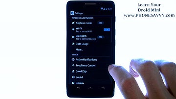Motorola Droid Mini - How Do I Enable Airplane Mode