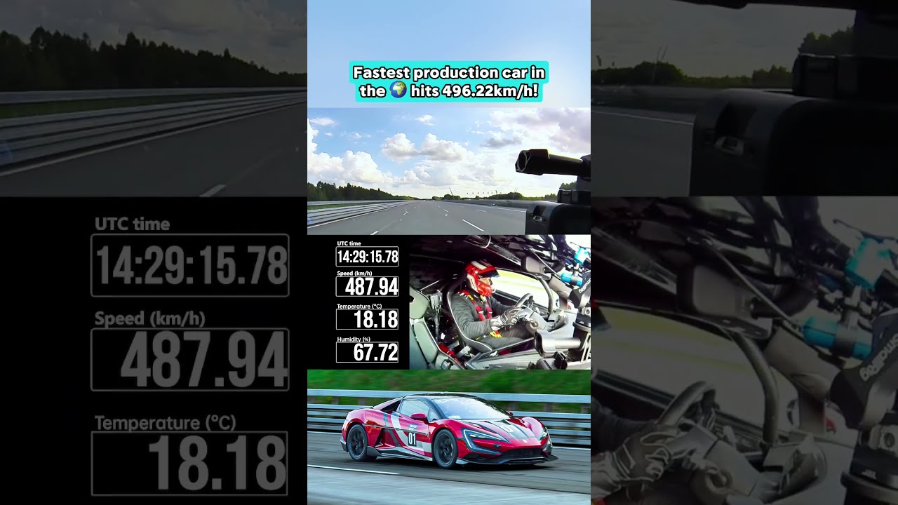 Fastest Production Car In The Hits 496 22km H 