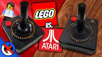 LEGO Atari 2600 VCS Joystick vs. a REAL Atari Joystick CX-40