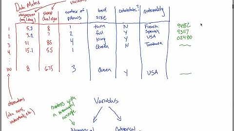 Data Matrix and Variable Types