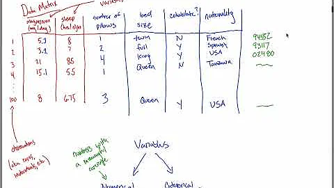 Data Matrix and Variable Types