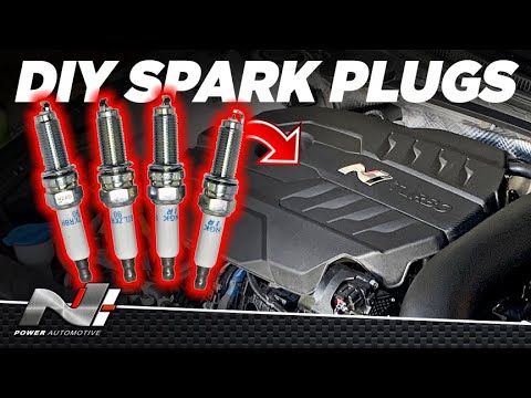 OEM Spark Plug Replacement DIY Elantra N - YouTube