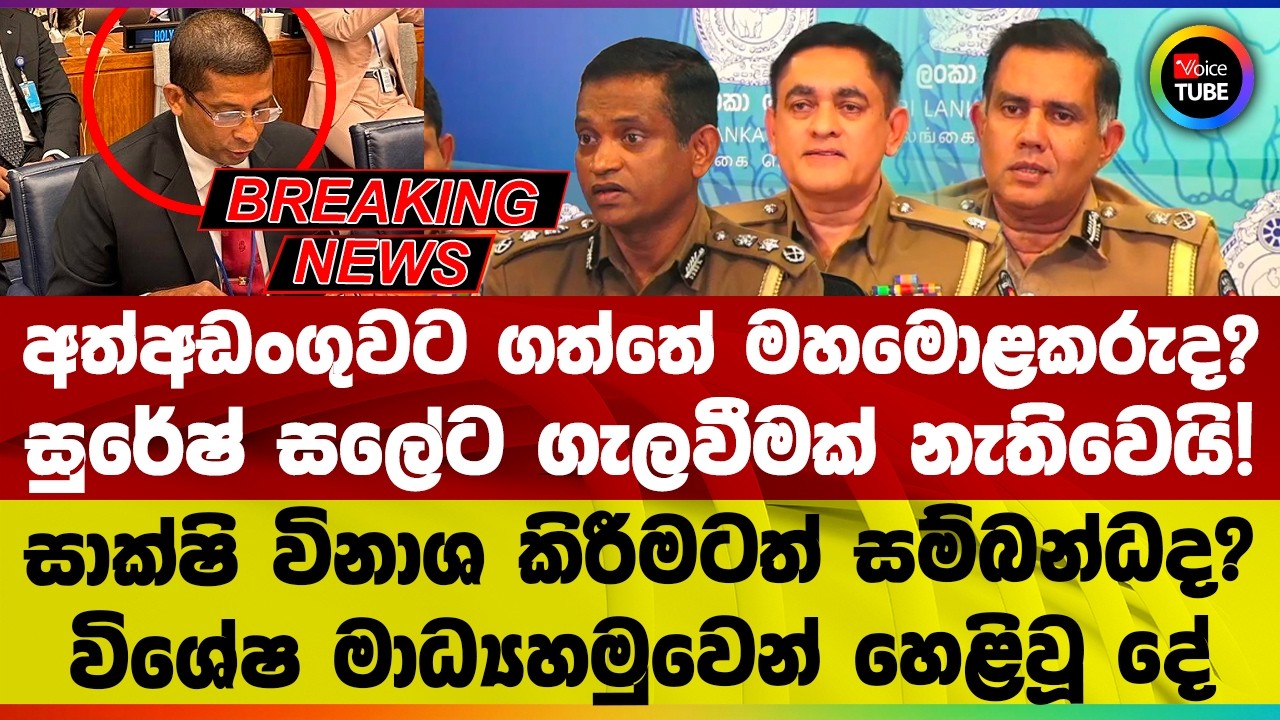 🔴BREAKING සුරේෂ් සලේට ගැලවීමක් නැතිවෙයි! අත්අඩංගුවට ගත්තේ මහමොළකරුද? විශේෂ මාධ්‍යහමුවෙන් හෙළිවූ දේ