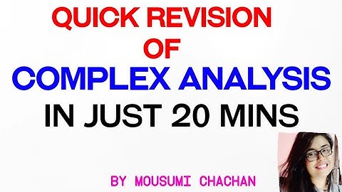 Quick revision of complex analysis | #CSIRNET #JEST #GATE #IITJAM #TIFR