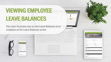 Viewing Employee Leave Balances