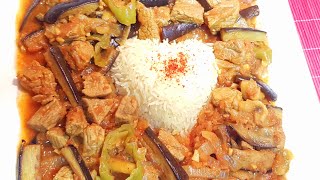 وصفات رمضان/منزلة الباذنجان باللحمة / مسقعة الباذنجان بطريقة صحية شهية وسريعة/Eggplant moussaka