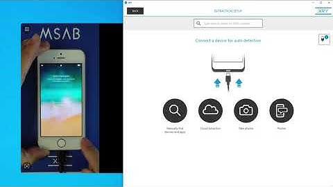 XRY in 5   Pre scanning of iOS device