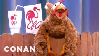 Chaz The Intolerant Chick-fil-A Chicken Returns Again | CONAN on TBS