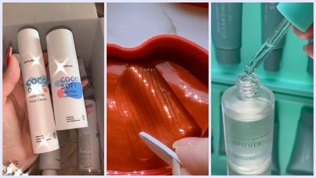 [ Tiktok ] Compilation Unboxing Of Skin Care Products YouTube