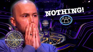 The Audience Can't Save This Contestant From Leaving With Nothing | Who Wants To Be A Millionaire