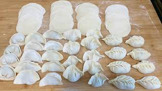 【cc字幕】4种饺子皮做法和5款包法，不用擀面也能做饺皮，满满经验分享