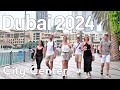 Dubai 4k amazing burj khalifa city center walking tour 