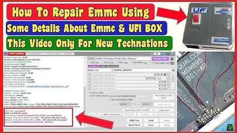 How To Repair Emmc Using UFI BOX  Emmc Bad Health