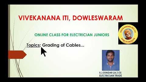 Grading of Cables... Explanation...