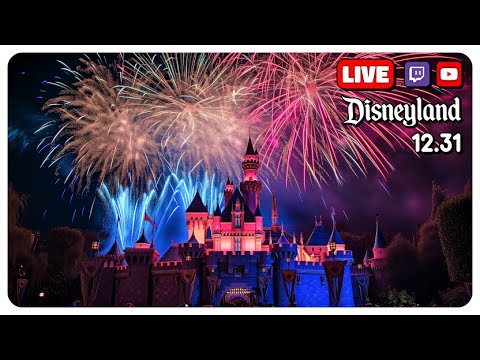 🔴 Live at Disneyland! 2024 New Year&#39;s Eve Celebration! Live DJs, Firework Shows + Countdown Party!