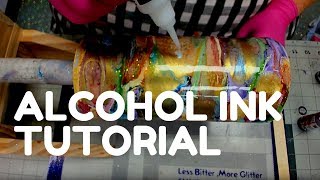 How to Apply Alcohol Inks on to Tumbler | Simple Techniques for Beginners