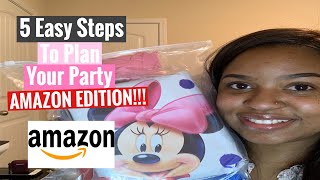 How To Plan a 1 year old Party...5 Easy Steps|#AMAZON EDITION