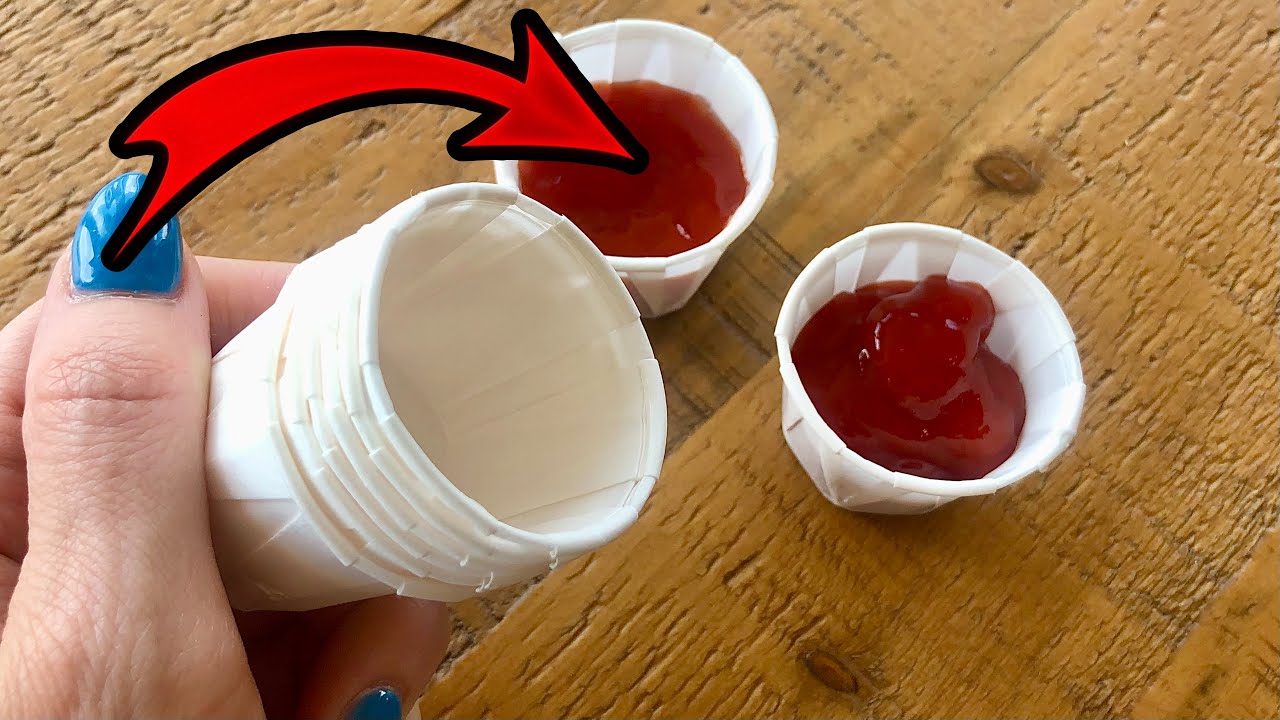 You've Been Using Ketchup Cups WRONG your whole life! 💥 Watch What