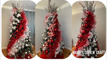 2022 Christmas Tree Deco Mesh Christmas Decoration