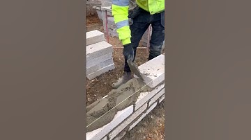 Fitzbrick-lijnblok in actie #metselen #blokwerk #fitzbrick