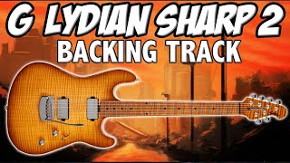 G Lydian Sharp Two Guitar Backing Track | Rock Style