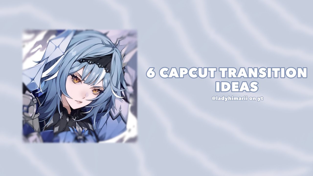 [ 📷 ] | 6 CAPCUT TRANSITION IDEAS FOR YOUR EDITS !! | read desc for ...