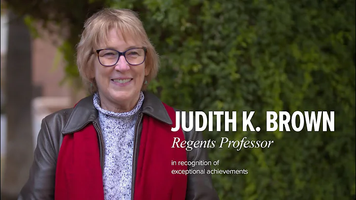 Profile of Regents Professor Judith Kay Brown, 2020