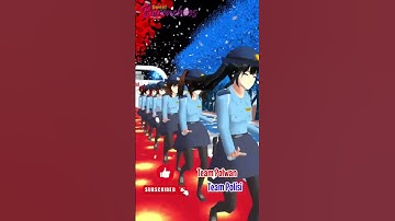 Thumbnail of Emang syantik Team Polwan atu Team Polisi | Polisi koban sakura school simulator #shorts